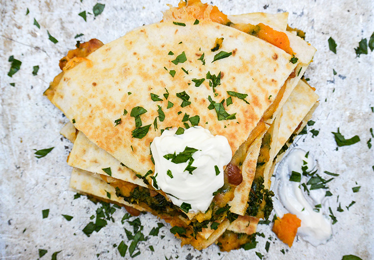 Sweet Potato, Pinto Bean and Kale Quesadillas The Floating Kitchen