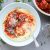 Baked Chicken Parmesan Meatballs with Creamy Polenta
