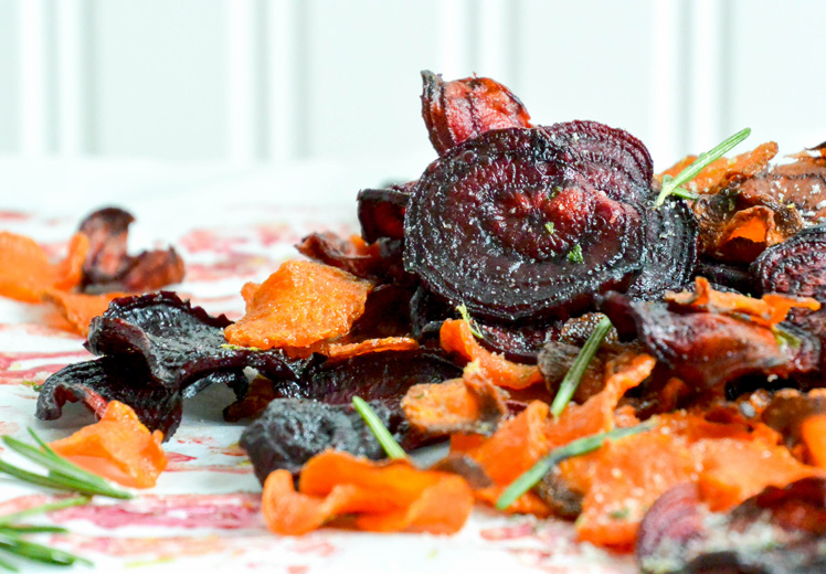 Veggie Chips with Rosemary Salt