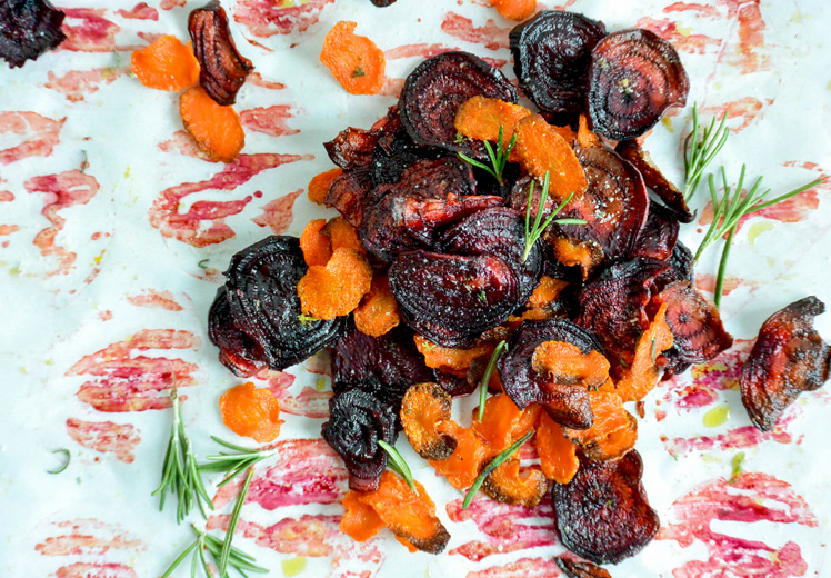 Veggie Chips with Rosemary Salt