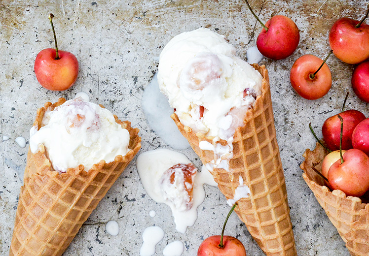 Rainier Cherry Ice Cream