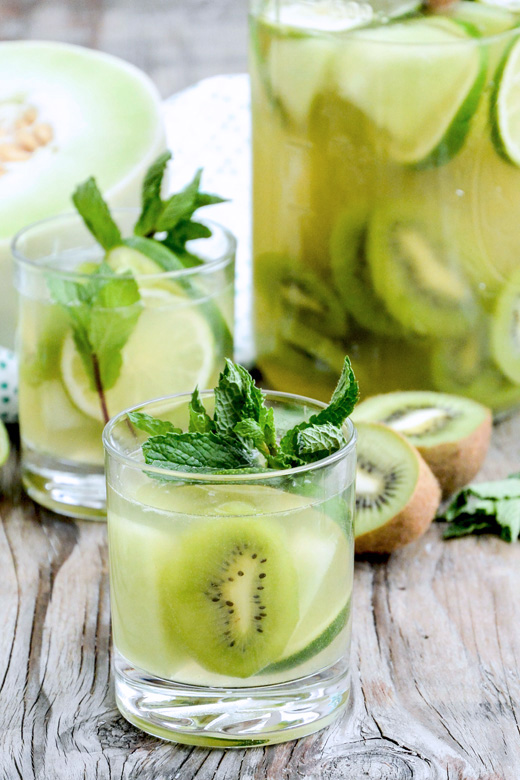 Honeydew and Kiwi White Sangria Floating Kitchen