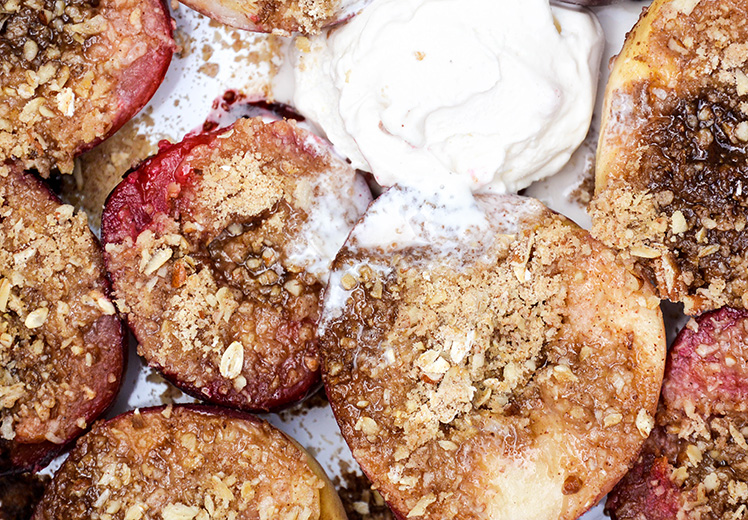 Deconstructed Stone Fruit Crisp