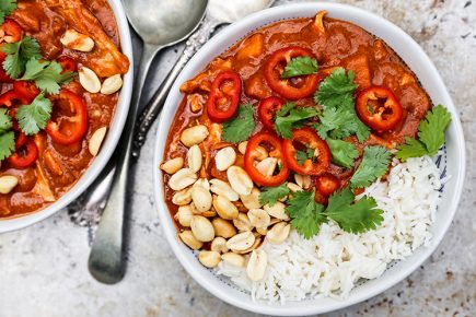 African Peanut Stew with Chicken and Sweet Potatoes | www.floatingkitchen.net