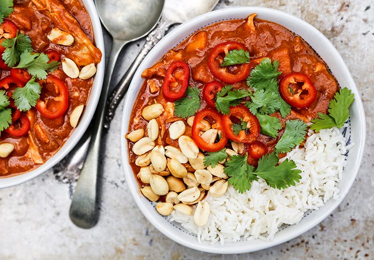 African Peanut Stew with Chicken and Sweet Potatoes | www.floatingkitchen.net