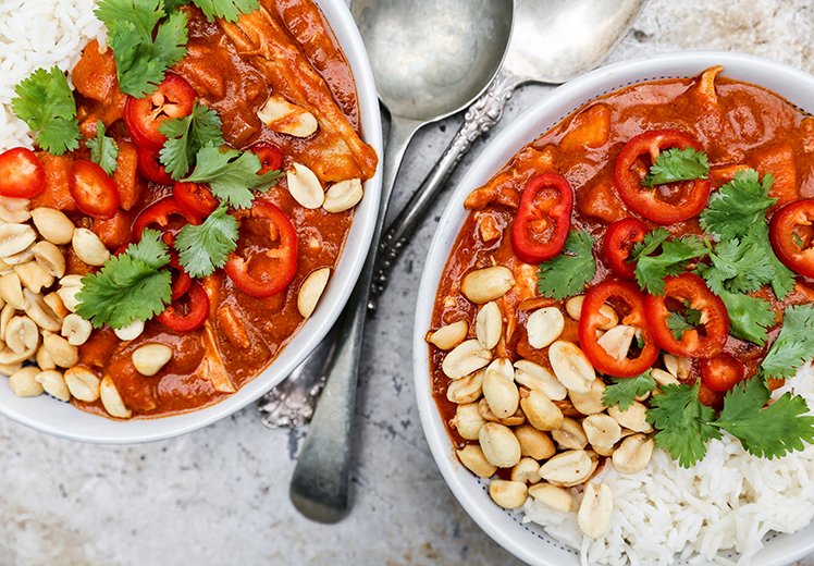 African Peanut Stew with Chicken and Sweet Potatoes | www.floatingkitchen.net