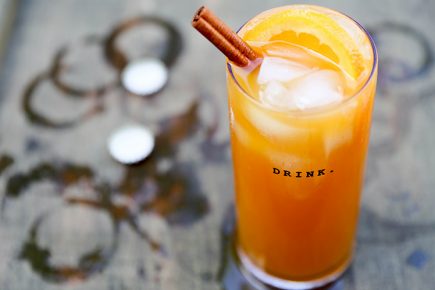 Pumpkin Beertail with Tequila and Spiced Rum | www.floatingkitchen.net