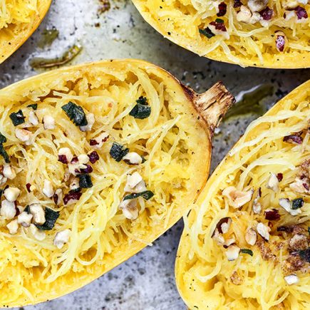 Roasted Spaghetti Squash with Browned Butter | www.floatingkitchen.net