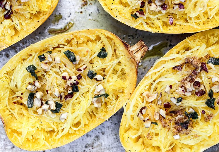 Roasted Spaghetti Squash with Browned Butter | www.floatingkitchen.net