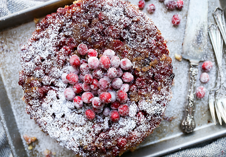 Cranberry Upside Down Cake | www.floatingkitchen.net