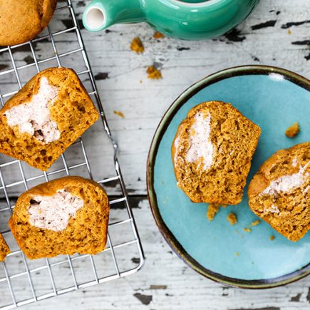 Pumpkin Cream Cheese Muffins | www.floatingkitchen.net