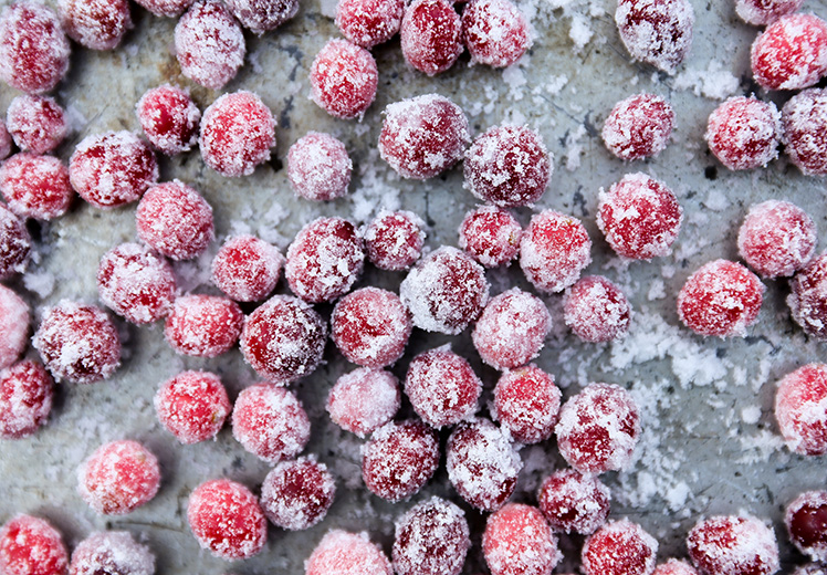 Sparkling Sugared Cranberries