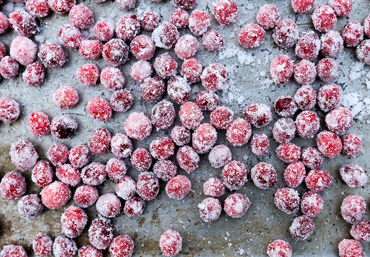 Sparkling Sugared Cranberries | www.floatingkitchen.net