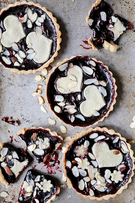 Individual Blackberry Jam and Almond Tarts Floating Kitchen