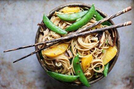 Vegetable Noodle Stir Fry with Orange | www.floatingkitchen.net