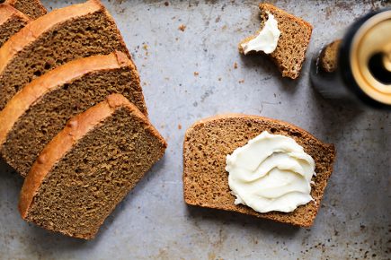 Guinness Molasses Bread with Maple Butter | www.floatingkitchen.net