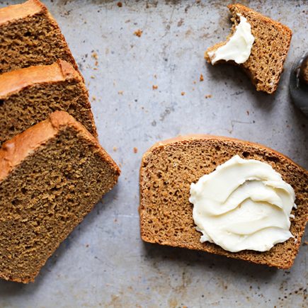 Guinness Molasses Bread with Maple Butter | www.floatingkitchen.net