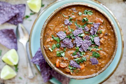 Lentil and Black Bean Soup with Italian Sausage | www.floatingkitchen.net
