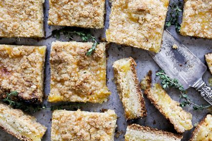 Lemon-Thyme Pie Bars | www.floatingkitchen.net