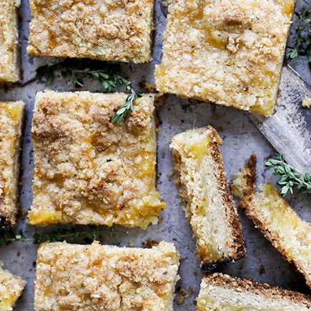 Lemon-Thyme Pie Bars | www.floatingkitchen.net