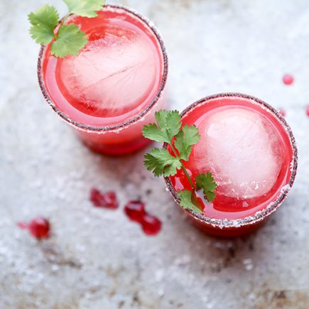 Rhubarb-Raspberry Margaritas | www.floatingkitchen.net