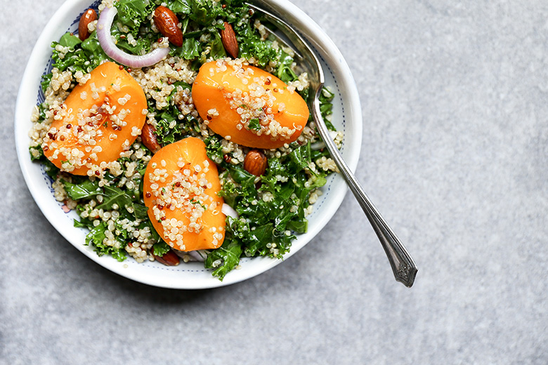 Kale, Apricot and Quinoa Salad | www.floatingkitchen.net