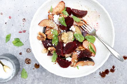 Roasted Beet and Plum Salad | www.floatingkitchen.net