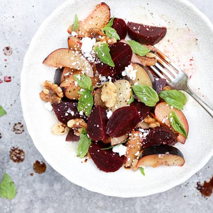 Roasted Beet and Plum Salad | www.floatingkitchen.net