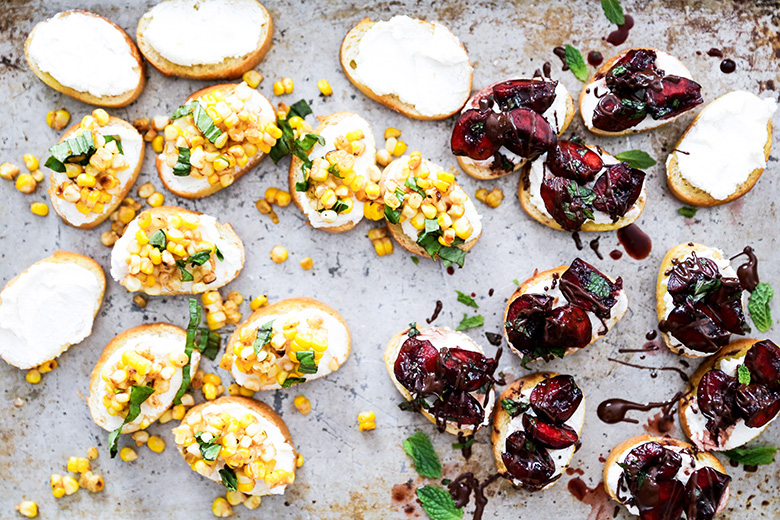 summer bruschetta: two ways