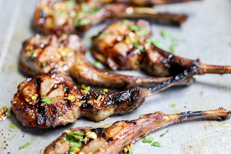 Easy Grilled Ginger-Soy Lamb Chops | www.floatingkitchen.net