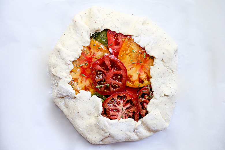 Heirloom Tomato and Hazelnut Galette | www.floatingkitchen.net