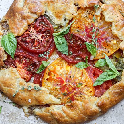 Heirloom Tomato and Hazelnut Galette | www.floatingkitchen.net