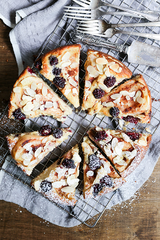 Pear and Blackberry Almond Cake Floating Kitchen