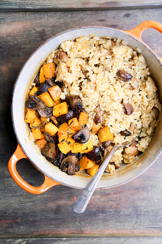 Chestnut, Mushroom and Butternut Squash Baked Risotto – Floating Kitchen