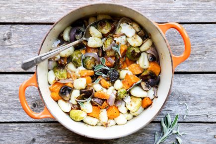 Gnocchi and Winter Vegetables with Sage Cream Sauce | www.floatingkitchen.net
