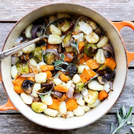 Gnocchi and Winter Vegetables with Sage Cream Sauce | www.floatingkitchen.net