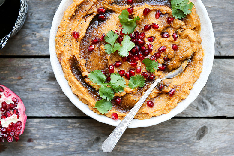 Vegan Mashed Sweet Potatoes with Tahini and Coffee | www.floatingkitchen.net