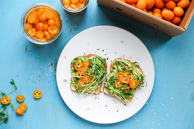 Quick-Pickled Kumquat Avocado Toast | www.floatingkitchen.net