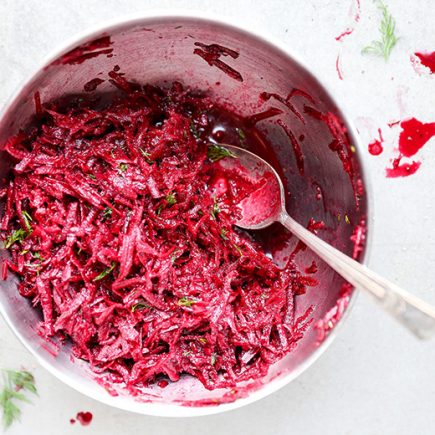 Raw Beet and Dill Salad | www.floatingkitchen.net