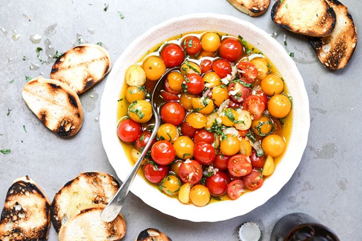 Beer-Marinated Cherry Tomatoes