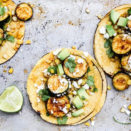 Chipotle Zucchini and Corn Tacos | www.floatingkitchen.net