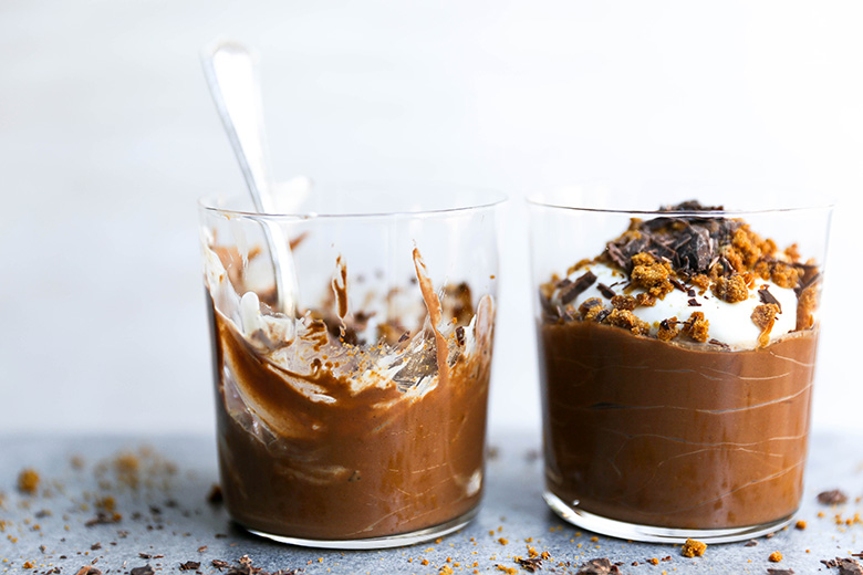 Easy Blender Pumpkin Chocolate Pudding {Virtual Pumpkin Party} | www.floatingkitchen.net