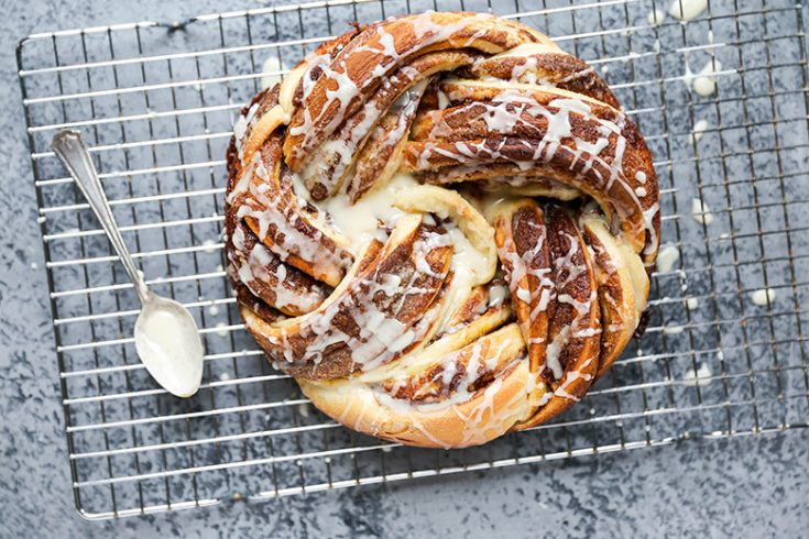 Braided Cardamom and Chocolate Hazelnut Bread