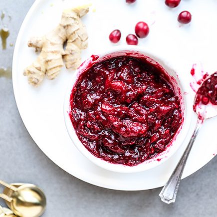 Ginger Cranberry Sauce with Riesling | www.floatingkitchen.net