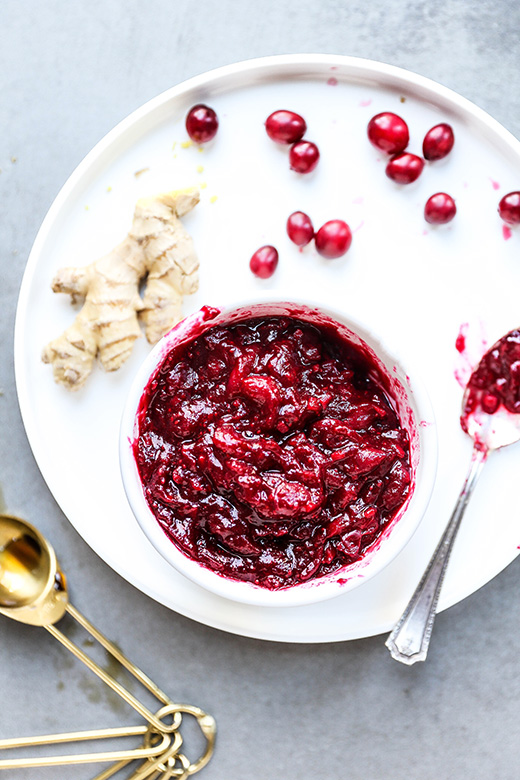 Ginger Cranberry Sauce with Riesling | www.floatingkitchen.net
