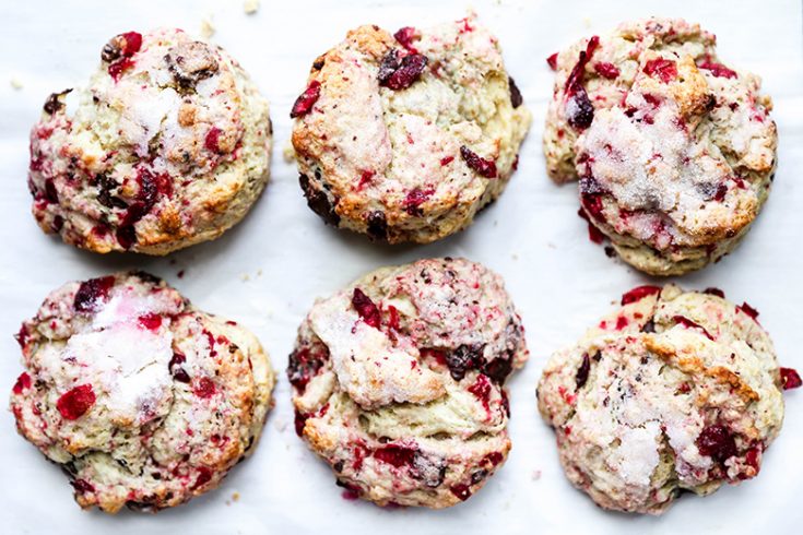 Maple Cranberry and Dark Chocolate Scones