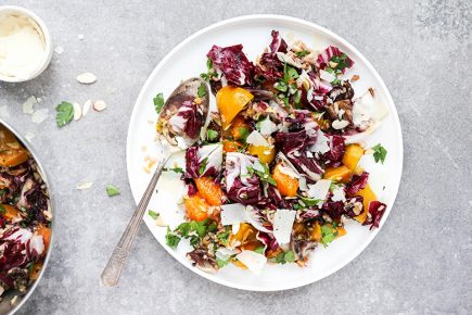 Roasted Beet and Radicchio Salad with Wild Rice and Tangerines | www.floatingkitchen.net