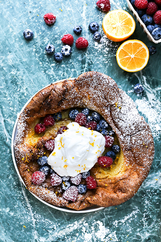 Meyer Lemon Dutch Baby Pancake | www.floatingkitchen.net