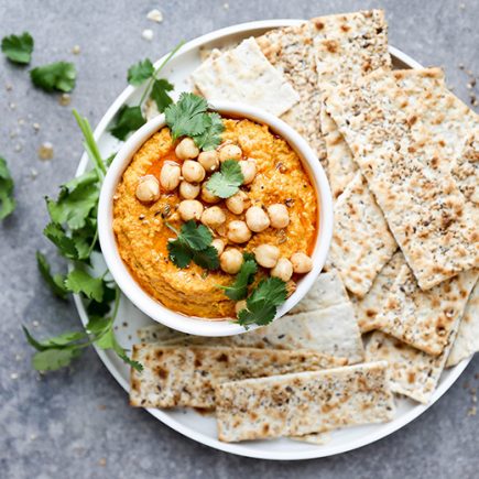 Spiced Roasted Carrot Hummus | www.floatingkitchen.net