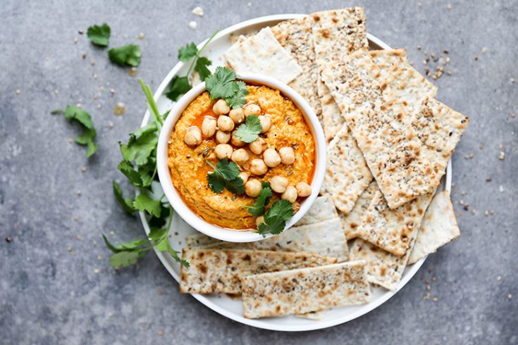 Spiced Roasted Carrot Hummus